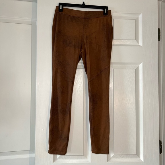 Free People Faux Suede Leggings Brown - Picture 1 of 6